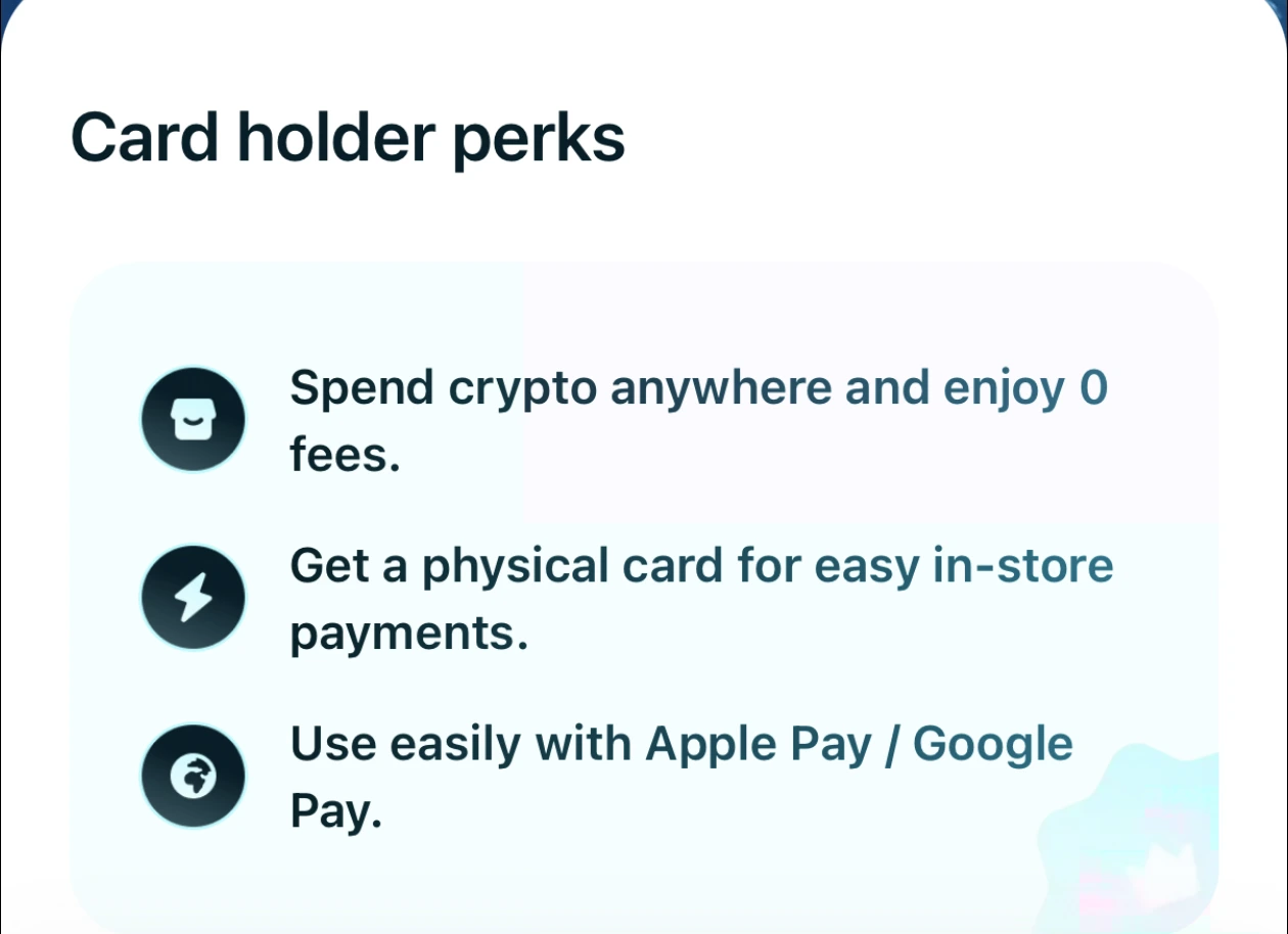 Bitget Wallet Card perks: zero fees, physical card, Apple Pay and Google Pay